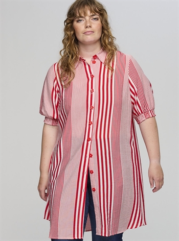Studio - Emilie Skjorte, Rød/Hvid striber